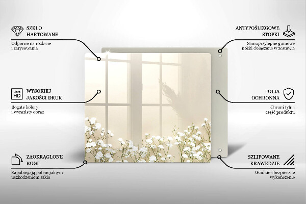 Worktop saver large Boho flowers