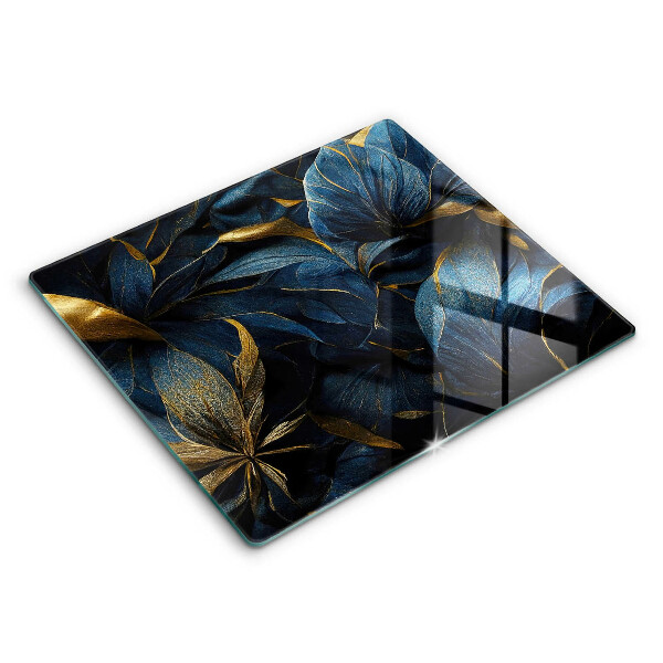 Worktop saver large Decorative leaves with gold