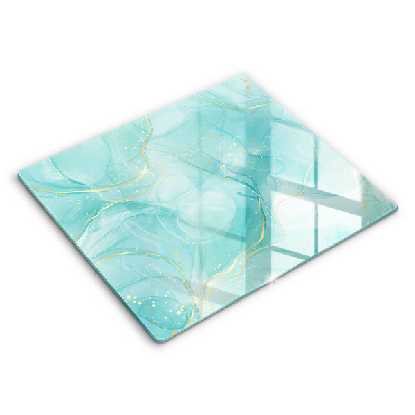 Worktop saver large Blue-gold abstraction