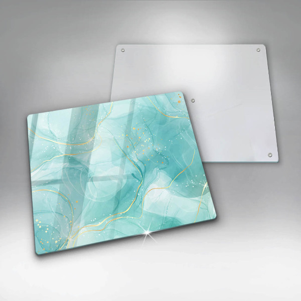 Worktop saver large Blue-gold abstraction