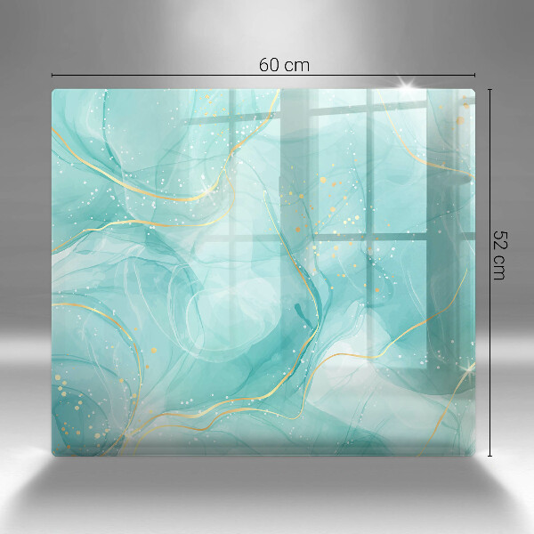 Worktop saver large Blue-gold abstraction