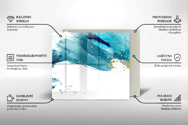 Worktop saver large Blue spots