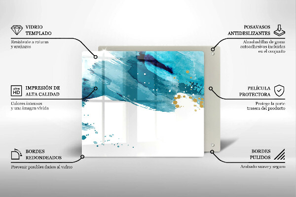 Worktop saver large Blue spots