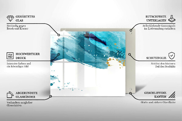 Worktop saver large Blue spots