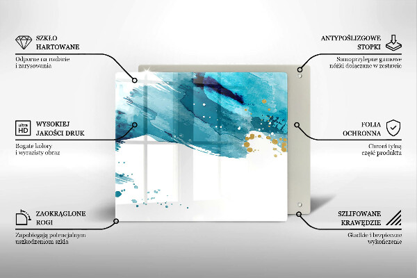 Worktop saver large Blue spots