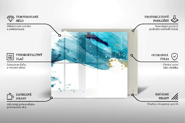 Worktop saver large Blue spots