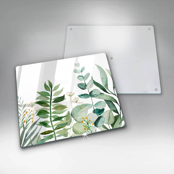 Chopping board Plant leaves illustration