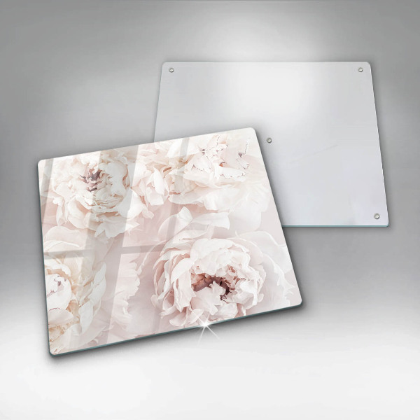 Chopping board Pastel peonies
