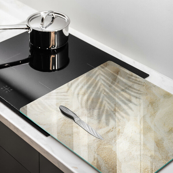 Chopping board Palm sand and leaves