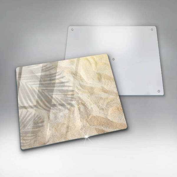 Chopping board Palm sand and leaves