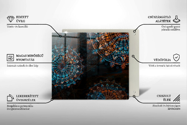 Chopping board Boho Vintage Circles