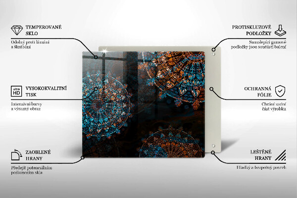 Chopping board Boho Vintage Circles