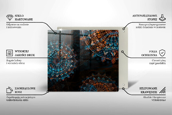 Chopping board Boho Vintage Circles