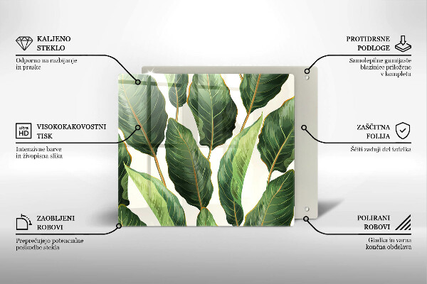 Chopping board Banana leaves