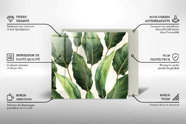 Chopping board Banana leaves