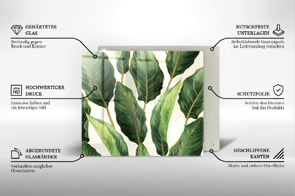 Chopping board Banana leaves