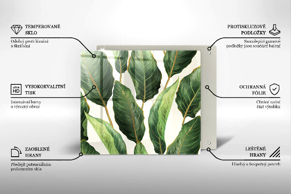 Chopping board Banana leaves