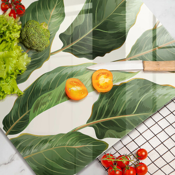 Chopping board Banana leaves