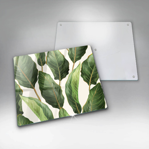 Chopping board Banana leaves