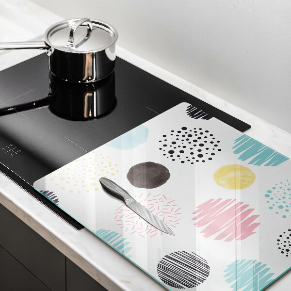 Chopping board Painted shapes