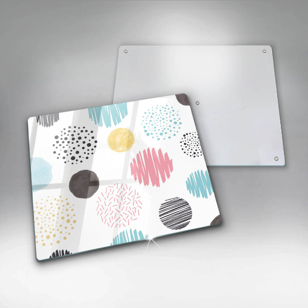 Chopping board Painted shapes