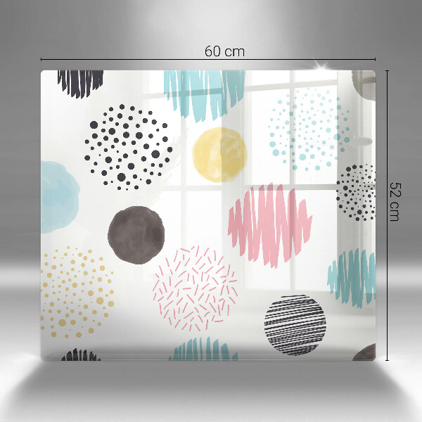 Chopping board Painted shapes