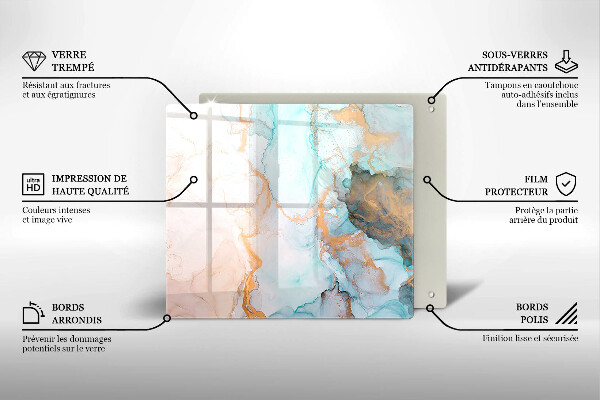 Chopping board Marble abstraction