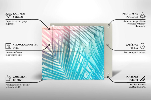 Chopping board Pastel leaves