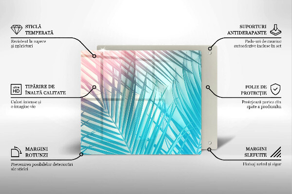 Chopping board Pastel leaves