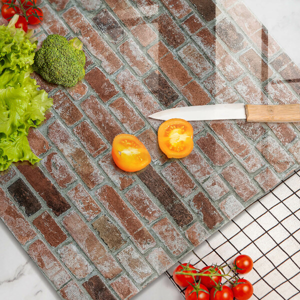 Chopping board Old bricks wall