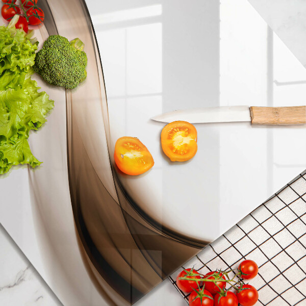 Chopping board Abstraction brown lines
