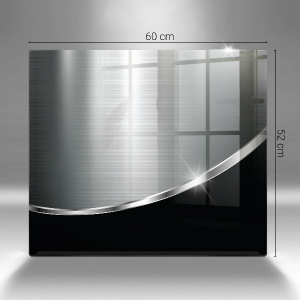 Chopping board Abstraction with metal