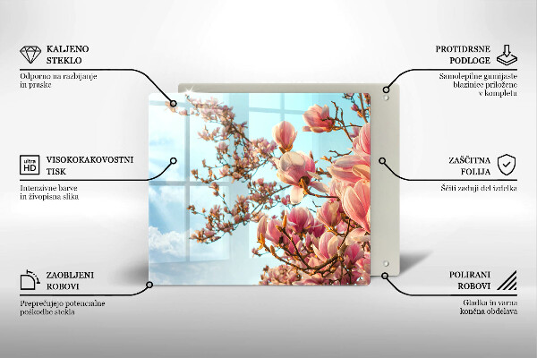 Chopping board Pink Flowers Tree