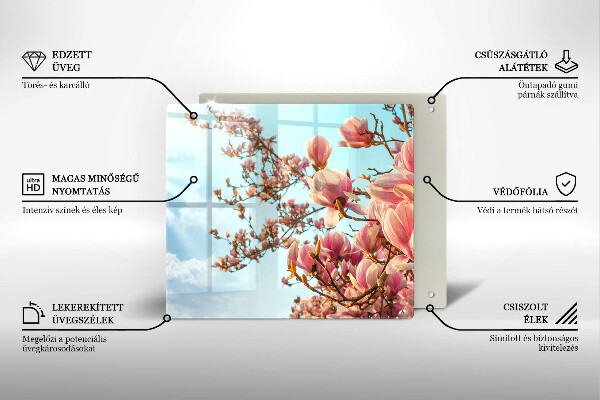 Chopping board Pink Flowers Tree