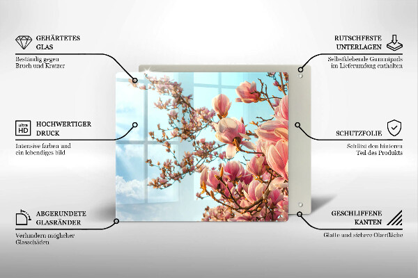 Chopping board Pink Flowers Tree