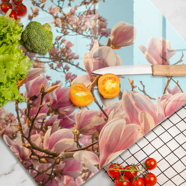 Chopping board Pink Flowers Tree