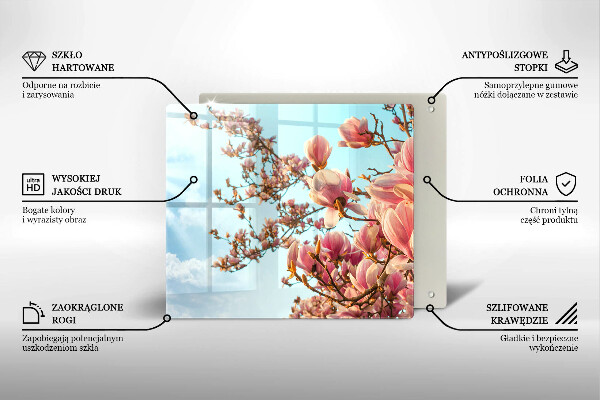 Chopping board Pink Flowers Tree