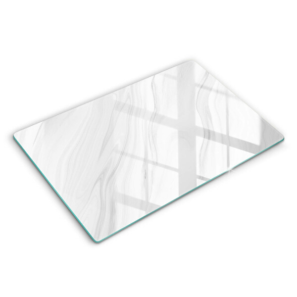 Glass kitchen board Delicate marble