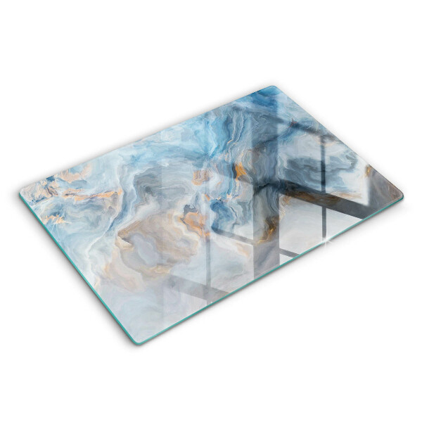 Chopping board glass Marble texture