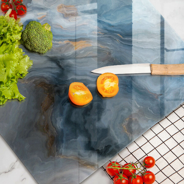 Chopping board glass Marble texture