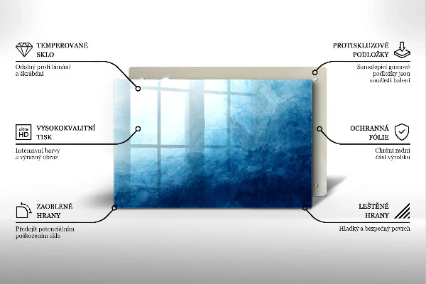 Chopping board glass Abstract background