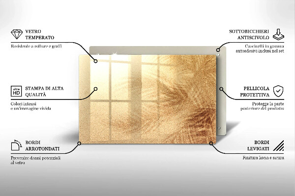 Chopping board Beach sand and holidays