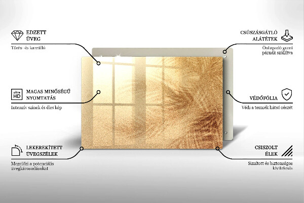 Chopping board Beach sand and holidays