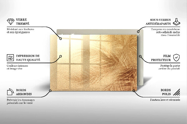 Chopping board Beach sand and holidays