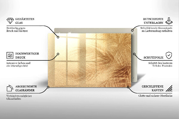 Chopping board Beach sand and holidays