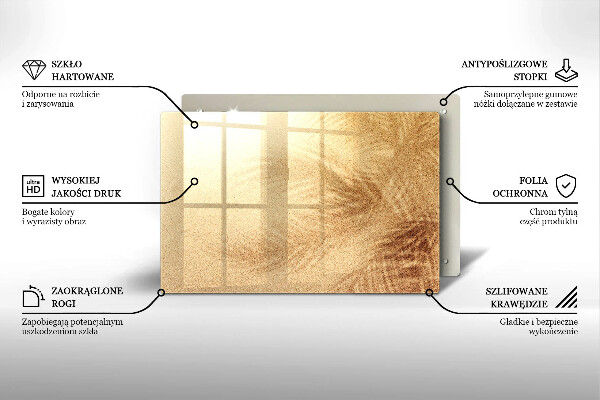 Chopping board Beach sand and holidays