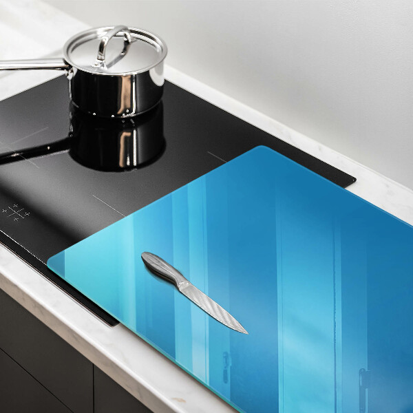 Chopping board glass Blue color