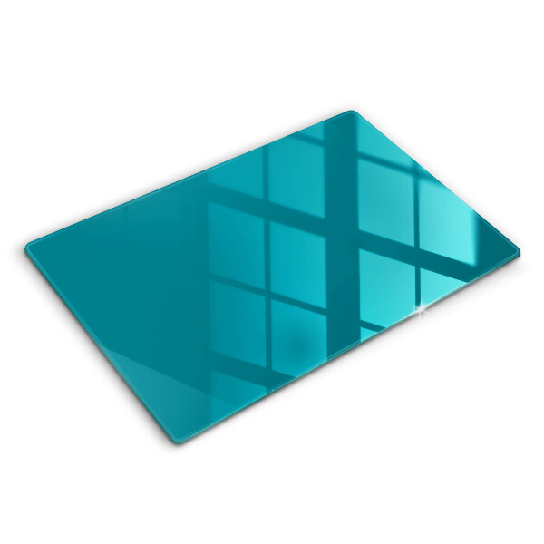 Chopping board glass Turquoise