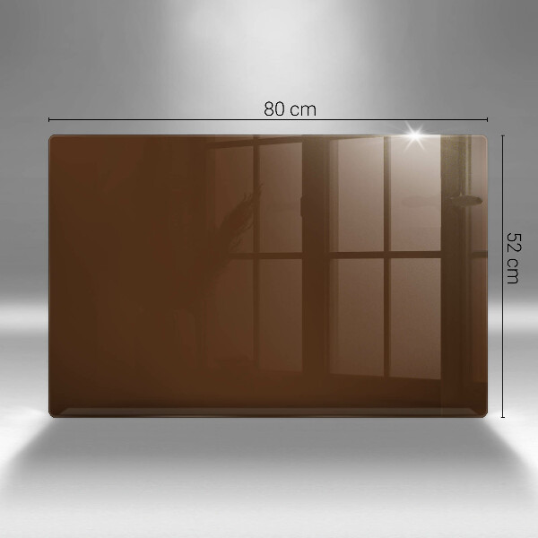Chopping board glass Brown color