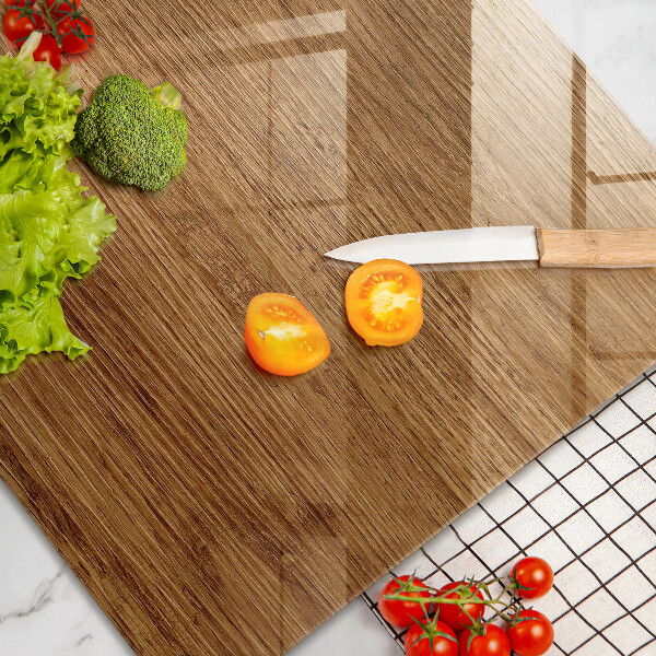 Chopping board glass Wood texture board